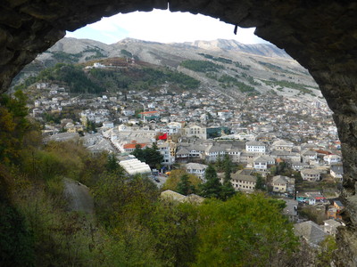 View of Gjirokastër from the castle