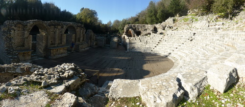 Ancient theatre of Butrint from the 3rd century BC