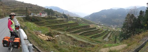 Terraced fields around Kaitun village, on the way between Leishan and Yongle