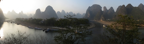 Karst landscape along the Li river in Xingping