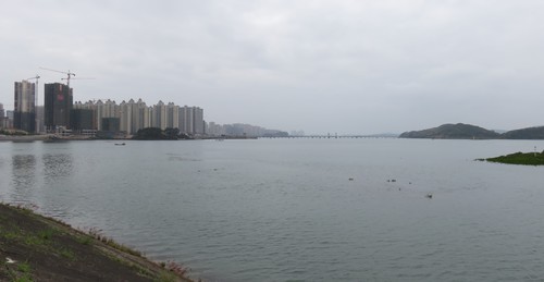 First glimpse of the sea (after almost a year since leaving the Black Sea) in Fangchenggang