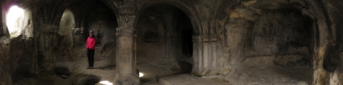 "Hall with a single column" in Uplistsikhe