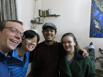 With Amy, our Warmshowers host who cycled from the UK in the direction of Singapore and got stuck in Tbilisi, and Danial, a fellow Singaporean who cycled from Singapore in the direction of Turkey and also got stuck in Tbilisi...