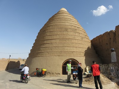 A yakhchal in Zavareh, a traditional type of evaporative cooler used to store ice in the desert