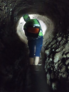 Inside the Qanat of Moon in Ardestan, the only two-level qanat in the world