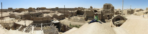 Inside the 1000-year-old Ghoortan Citadel, between Isfahan and Varzaneh