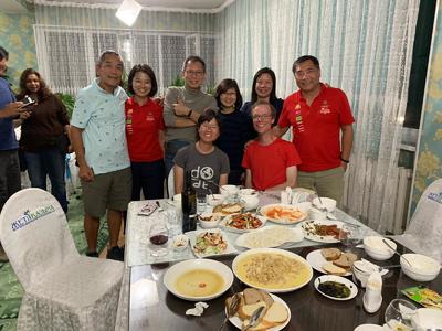 We were treated to a fantastic Singaporean dinner by the Autoventure crew that picked us up on the road and gave us a ride to Zharkent