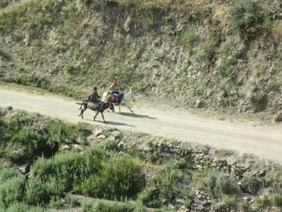 Afghan village life in the mountains along the Panj river between Qalai Khumb and Khorog