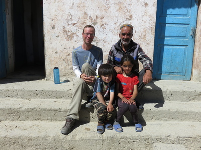 With our host family outside their house close to Chururkul lake