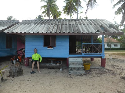 Our bungalow on the beach at Pak Nam Lang Suan