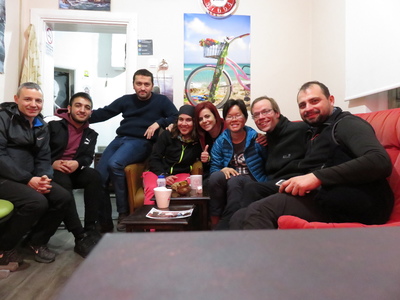 On the 100th day of our trip, we stayed at the Bicycle House in Sakarya, a meeting place for the local cycling community, that also provides free accommodation for passing cyclists. We met with several of the club members in the evening.