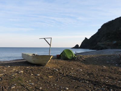 Çayyaka beach, where we camped for a night