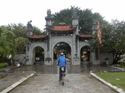 Cycling through Hoa Lu, the ancient capital of Vietnam in the 10th and 11th centuries, in Ninh Binh